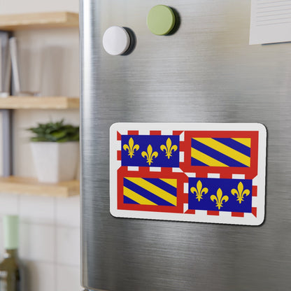 Flag of Bourgogne France - Die-Cut Magnet-The Sticker Space