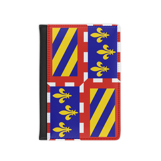 Flag of Bourgogne France - Passport Holder-3.9" x 5.8"-The Sticker Space