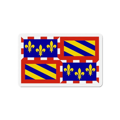 Flag of Bourgogne France - Refrigerator Magnet 4 Inch - The Sticker Space
