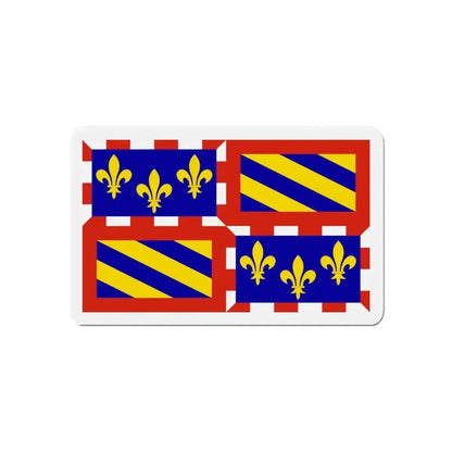 Flag of Bourgogne France - Refrigerator Magnet 5 Inch - The Sticker Space