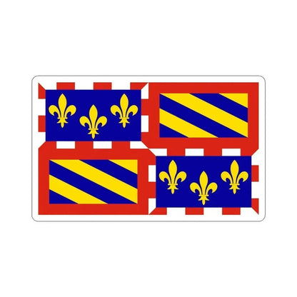 Flag of Bourgogne France STICKER Vinyl Die-Cut Decal 4 Inch - The Sticker Space