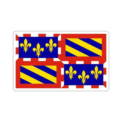 Flag of Bourgogne France STICKER Vinyl Die-Cut Decal 4 Inch - The Sticker Space