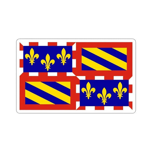 Flag of Bourgogne France STICKER Vinyl Die-Cut Decal 6 Inch - The Sticker Space