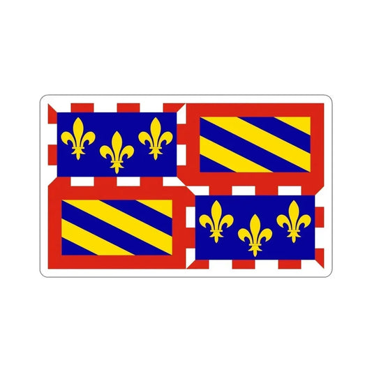 Flag of Bourgogne France STICKER Vinyl Die-Cut Decal 6 Inch - The Sticker Space