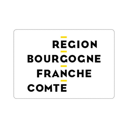 Flag of Bourgogne Franche Comté France 2 STICKER Vinyl Die-Cut Decal 4 Inch - The Sticker Space