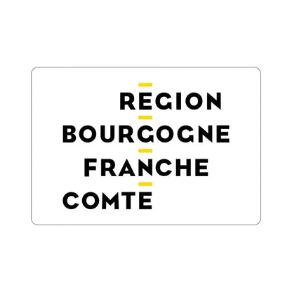Flag of Bourgogne Franche Comté France 2 STICKER Vinyl Die-Cut Decal - The Sticker Space
