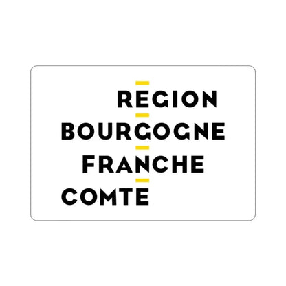 Flag of Bourgogne Franche Comté France 2 STICKER Vinyl Die-Cut Decal - The Sticker Space