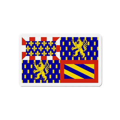 Flag of Bourgogne Franche Comté France - Refrigerator Magnet - The Sticker Space