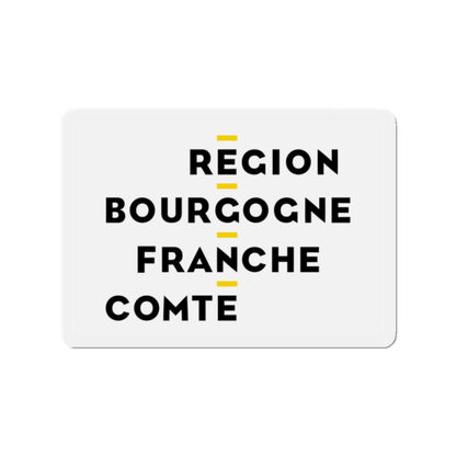 Flag of Bourgogne Franche Comté France 2 - Die-Cut Magnet-2" x 2"-The Sticker Space