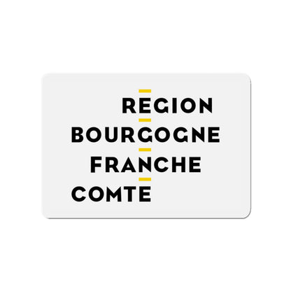 Flag of Bourgogne Franche Comté France 2 - Die-Cut Magnet-3" x 3"-The Sticker Space