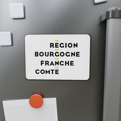 Flag of Bourgogne Franche Comté France 2 - Die-Cut Magnet-The Sticker Space