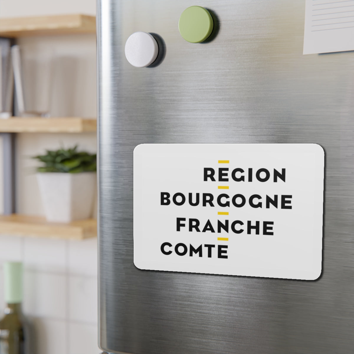 Flag of Bourgogne Franche Comté France 2 - Die-Cut Magnet-The Sticker Space