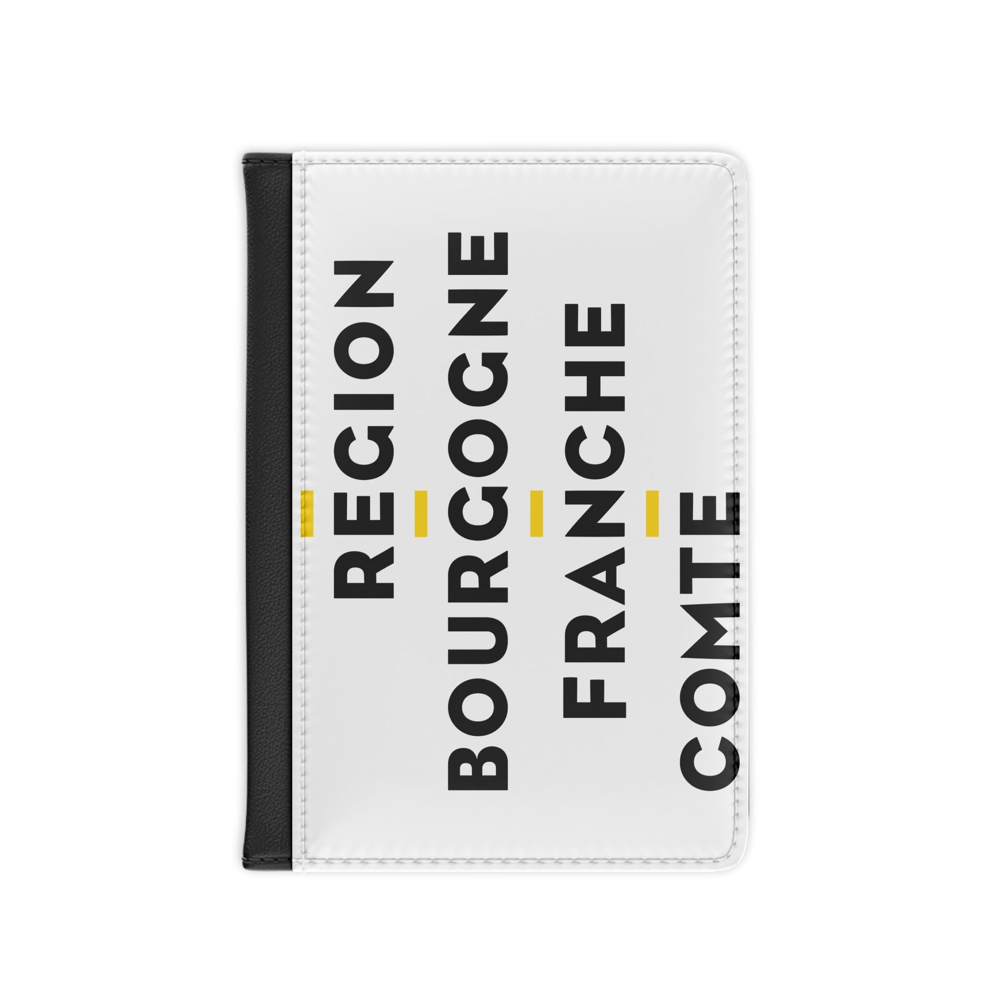 Flag of Bourgogne Franche Comté France 2 - Passport Holder-3.9" x 5.8"-The Sticker Space