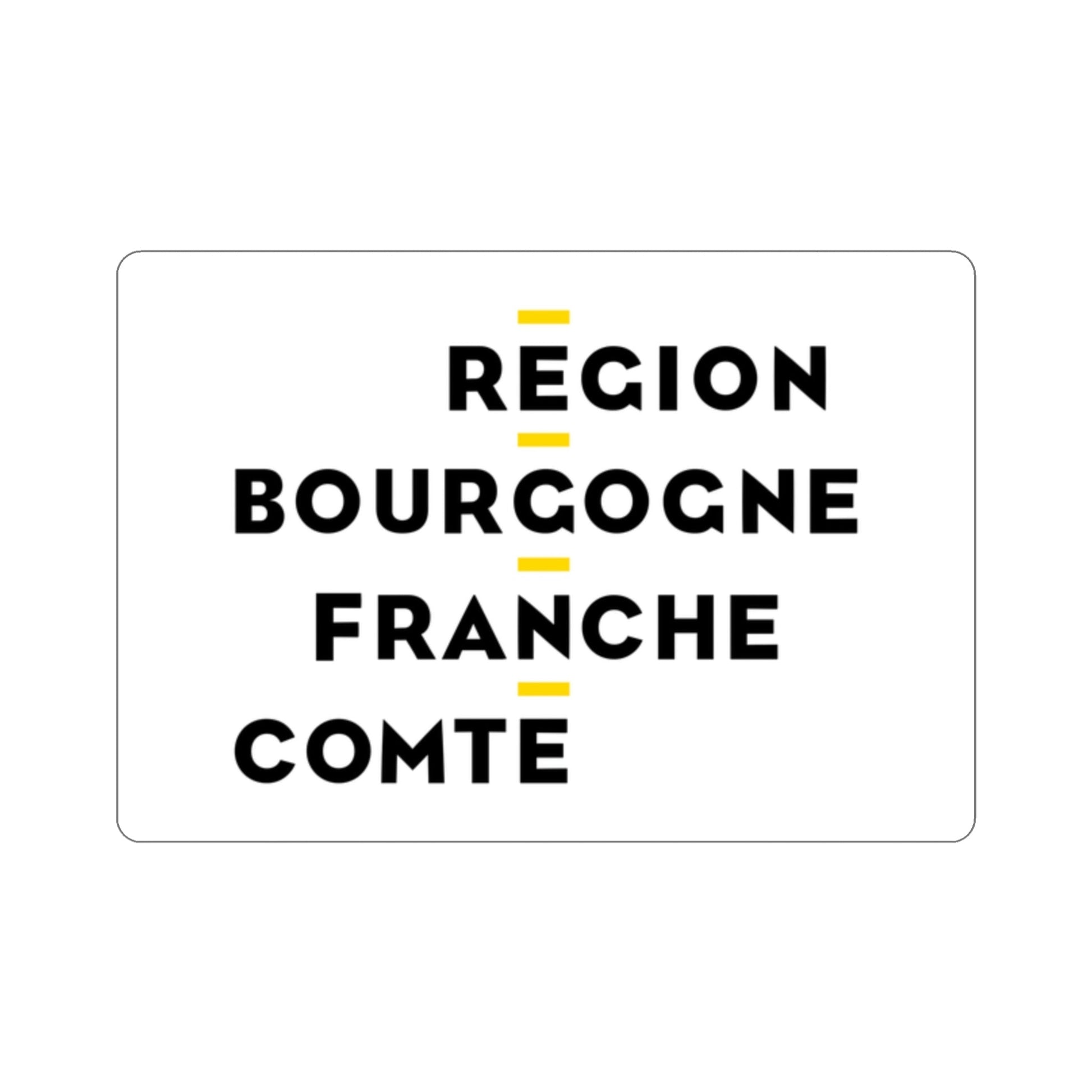 Flag of Bourgogne Franche Comté France 2 STICKER Vinyl Die-Cut Decal-2 Inch-The Sticker Space