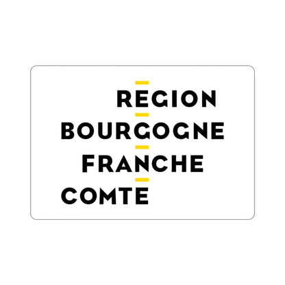 Flag of Bourgogne Franche Comté France 2 STICKER Vinyl Die-Cut Decal-3 Inch-The Sticker Space