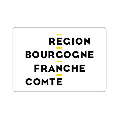 Flag of Bourgogne Franche Comté France 2 STICKER Vinyl Die-Cut Decal-4 Inch-The Sticker Space