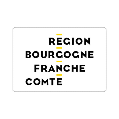 Flag of Bourgogne Franche Comté France 2 STICKER Vinyl Die-Cut Decal-6 Inch-The Sticker Space