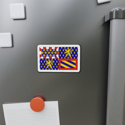 Flag of Bourgogne Franche Comté France - Die-Cut Magnet-The Sticker Space