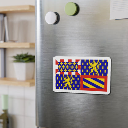 Flag of Bourgogne Franche Comté France - Die-Cut Magnet-The Sticker Space