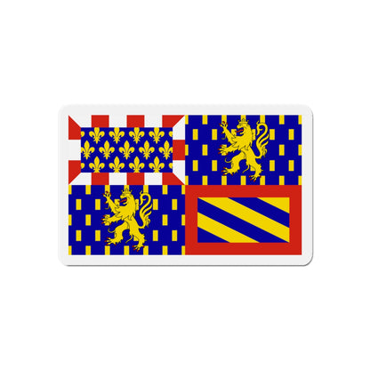 Flag of Bourgogne Franche Comté France - Die-Cut Magnet-6 × 6"-The Sticker Space