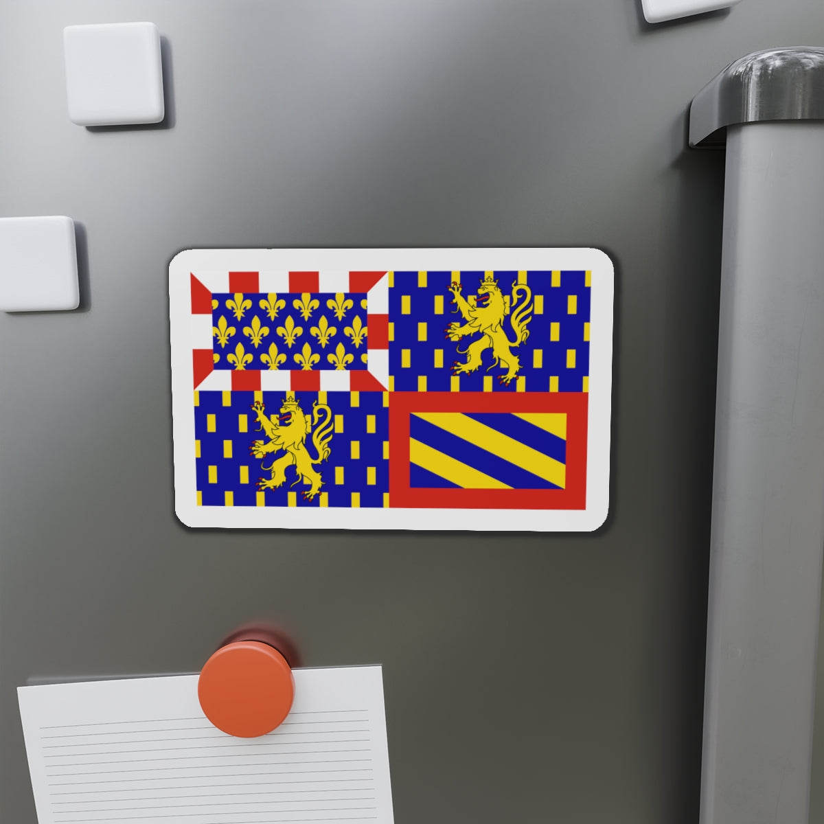 Flag of Bourgogne Franche Comté France - Die-Cut Magnet-The Sticker Space