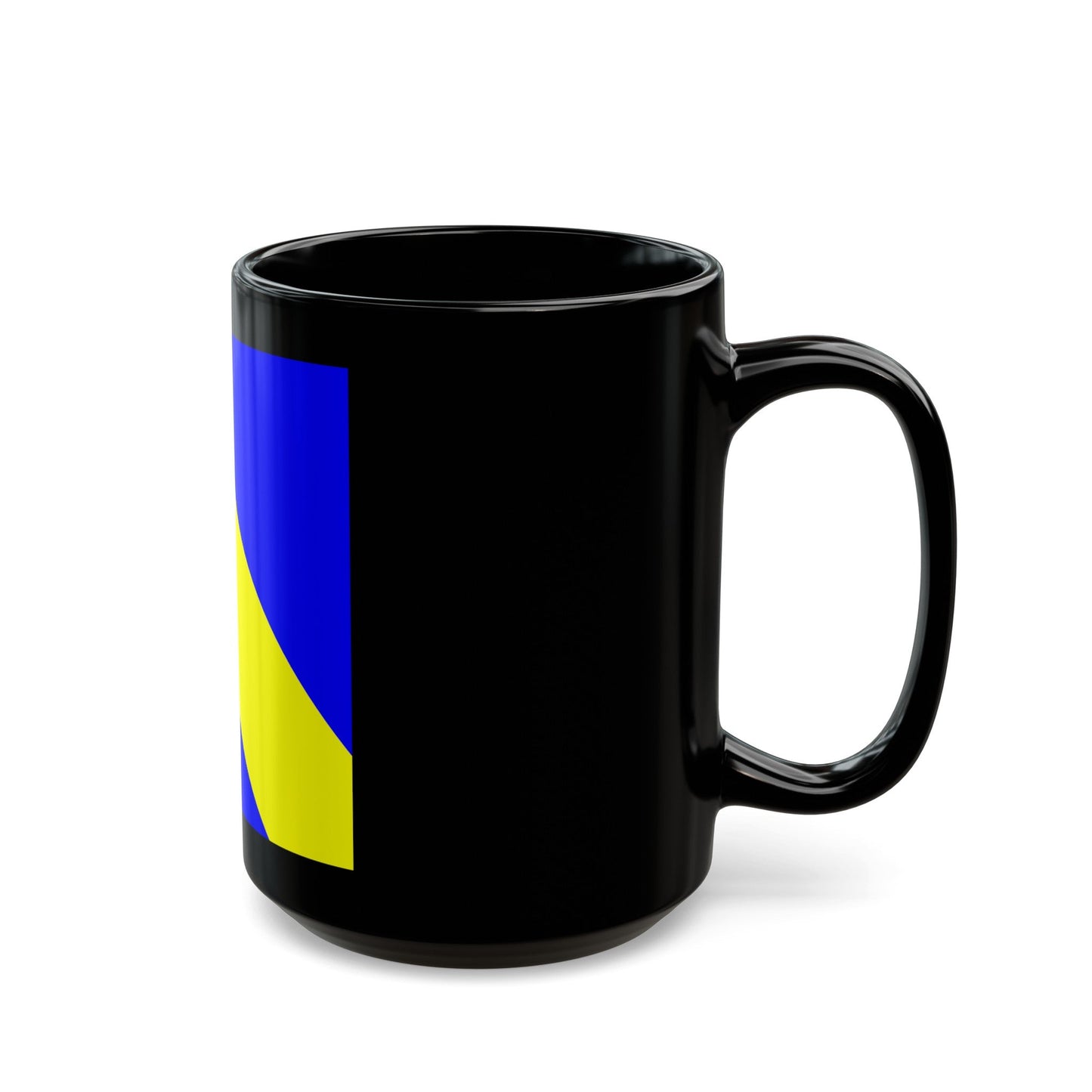 Flag of Bournens Switzerland - Black Coffee Mug-The Sticker Space