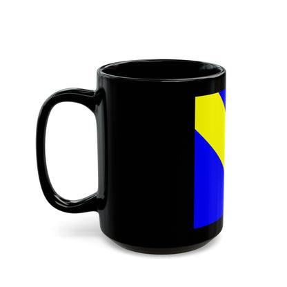 Flag of Bournens Switzerland - Black Coffee Mug-The Sticker Space