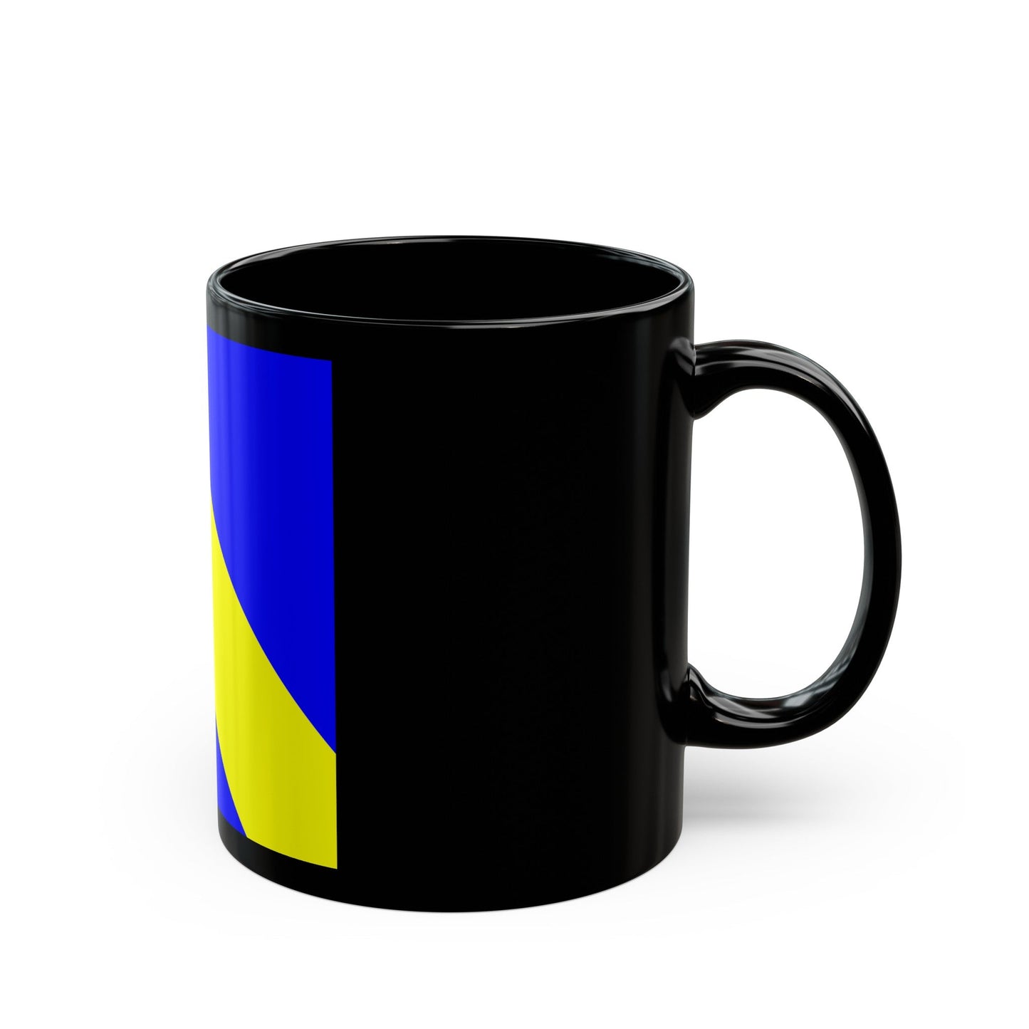 Flag of Bournens Switzerland - Black Coffee Mug-The Sticker Space