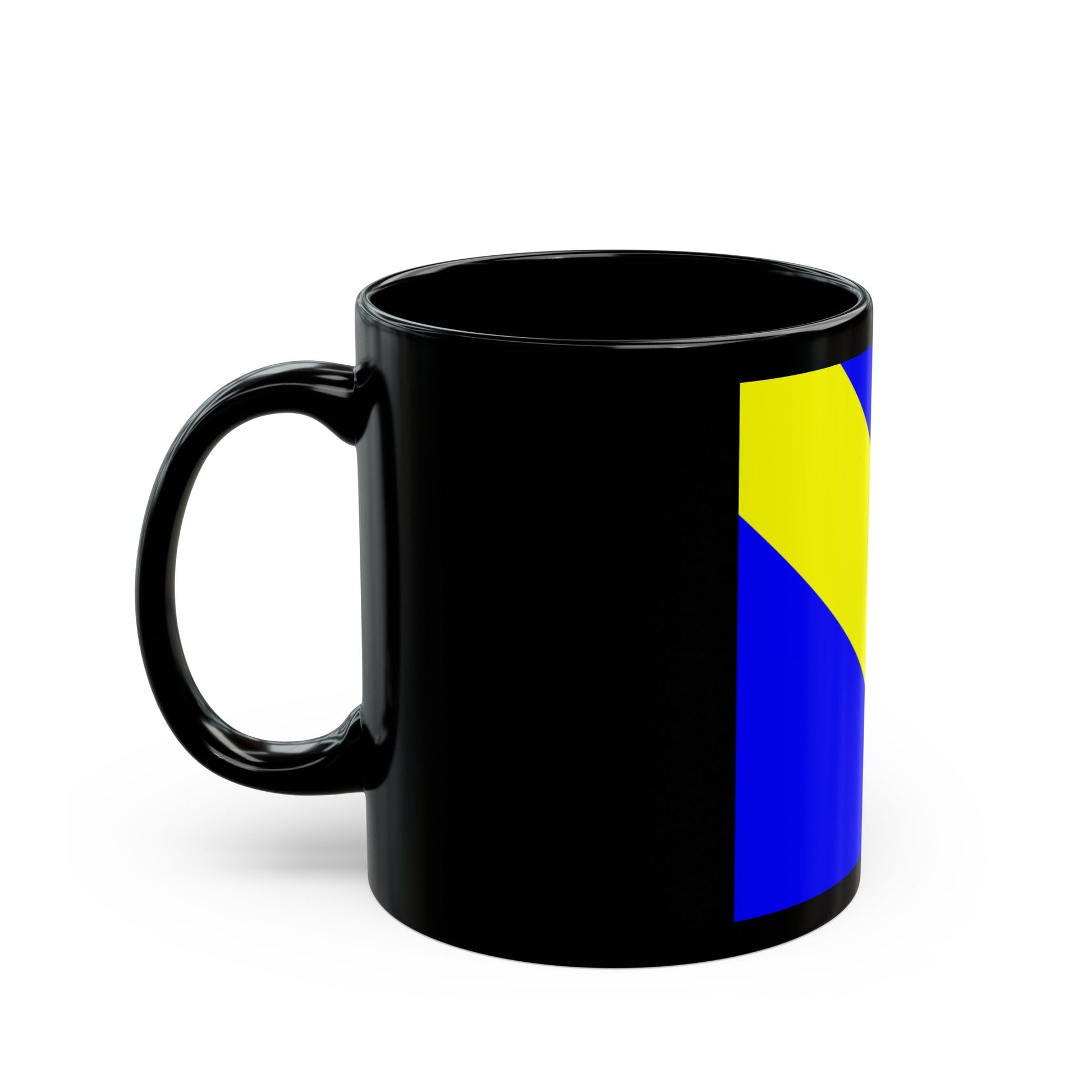 Flag of Bournens Switzerland - Black Coffee Mug-The Sticker Space