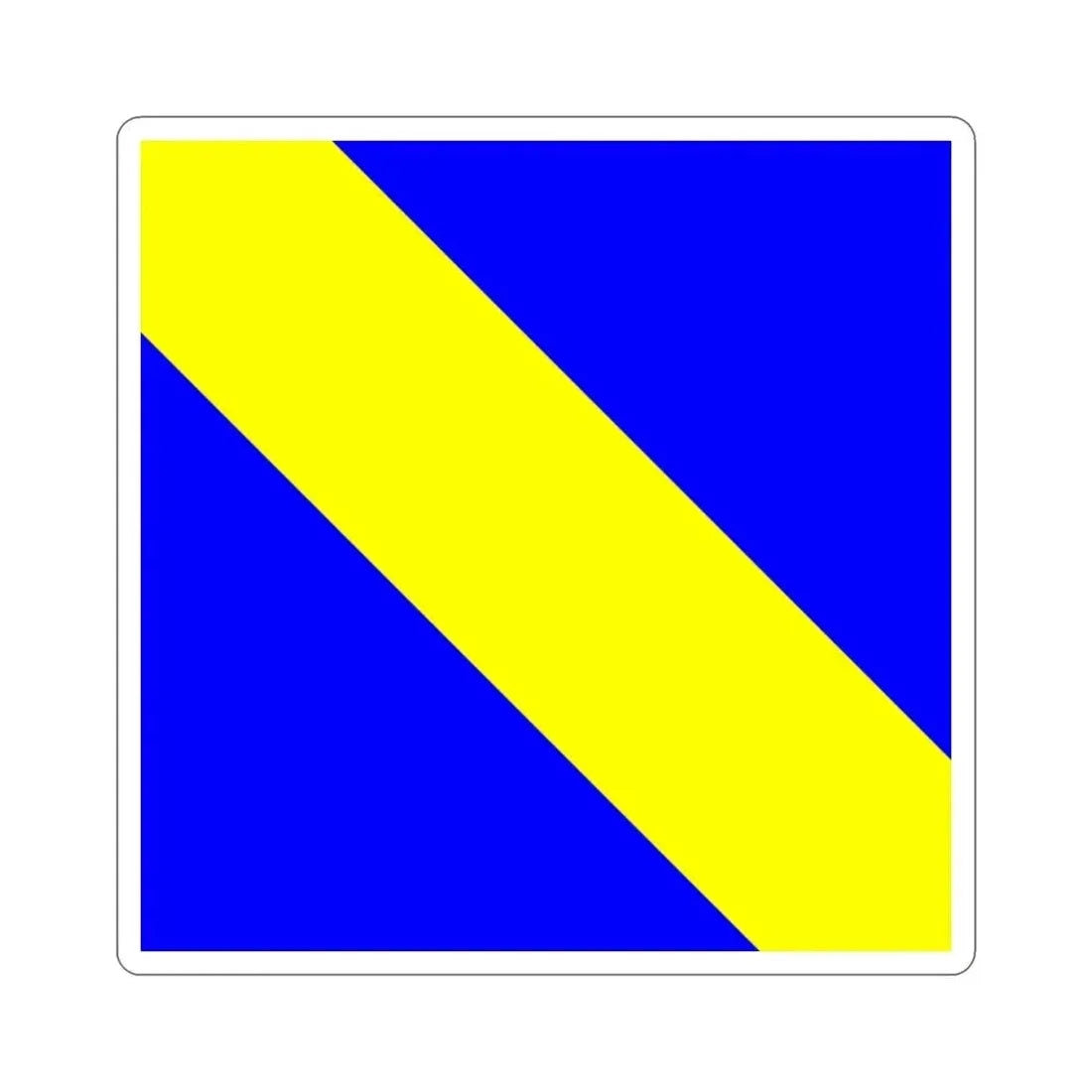 Flag of Bournens Switzerland STICKER Vinyl Die-Cut Decal 3 Inch - The Sticker Space