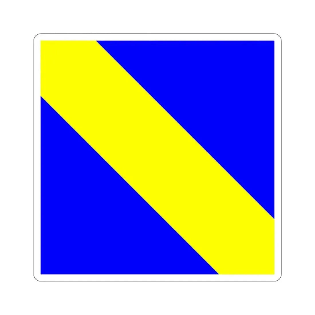 Flag of Bournens Switzerland STICKER Vinyl Die-Cut Decal 4 Inch - The Sticker Space