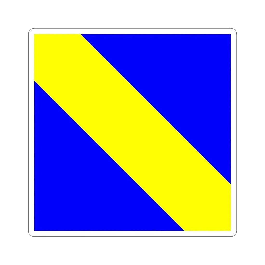 Flag of Bournens Switzerland STICKER Vinyl Die-Cut Decal 5 Inch - The Sticker Space