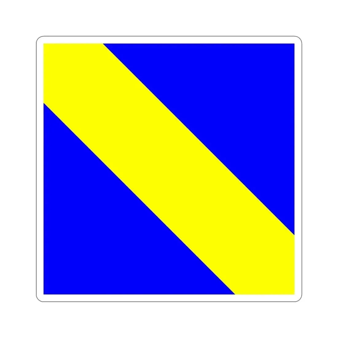 Flag of Bournens Switzerland STICKER Vinyl Die-Cut Decal 6 Inch - The Sticker Space