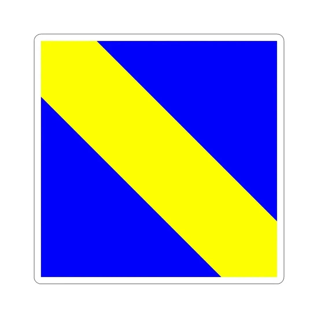 Flag of Bournens Switzerland STICKER Vinyl Die-Cut Decal - The Sticker Space