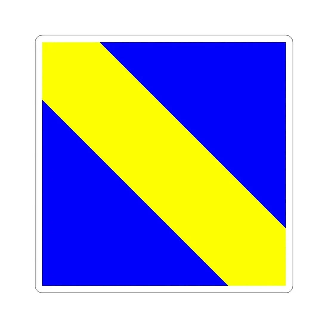 Flag of Bournens Switzerland STICKER Vinyl Die-Cut Decal - The Sticker Space