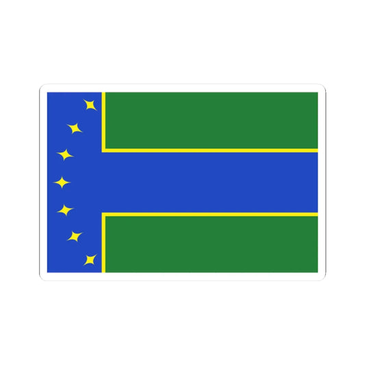 Flag of Boykivske raion (Ukraine) STICKER Vinyl Kiss-Cut Decal 2 Inch White - The Sticker Space