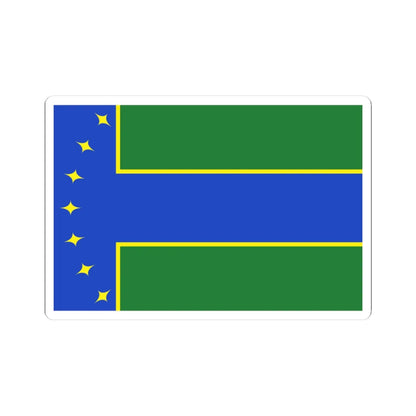 Flag of Boykivske raion (Ukraine) STICKER Vinyl Kiss-Cut Decal 3 Inch White - The Sticker Space