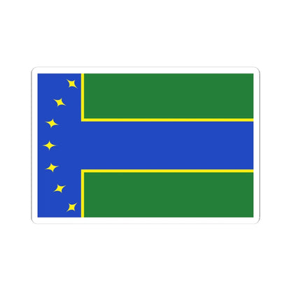 Flag of Boykivske raion (Ukraine) STICKER Vinyl Kiss-Cut Decal 4 Inch White - The Sticker Space