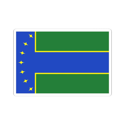 Flag of Boykivske raion (Ukraine) STICKER Vinyl Kiss-Cut Decal 6 Inch White - The Sticker Space