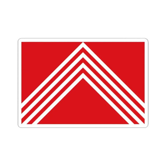 Flag of Brakel Belgium (Belgium) STICKER Vinyl Kiss-Cut Decal 2 Inch White - The Sticker Space