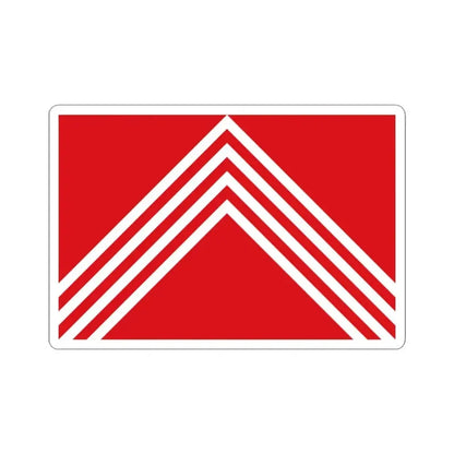 Flag of Brakel Belgium (Belgium) STICKER Vinyl Kiss-Cut Decal 3 Inch White - The Sticker Space