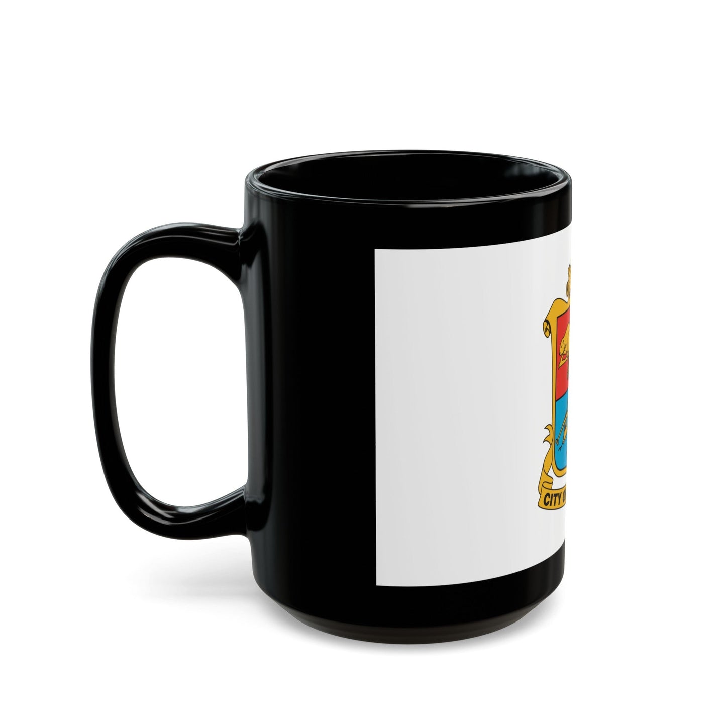 Flag of Brampton Canada - Black Coffee Mug-The Sticker Space