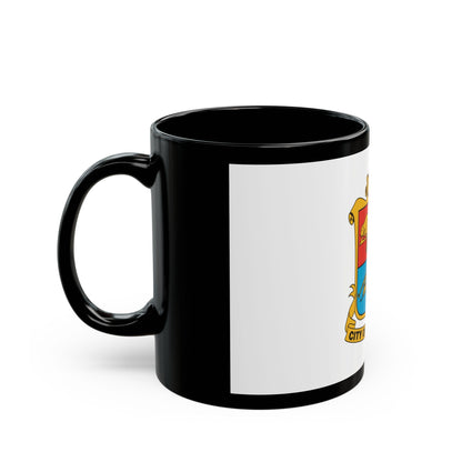 Flag of Brampton Canada - Black Coffee Mug-The Sticker Space