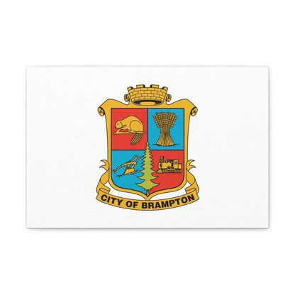 Flag of Brampton Canada - Canvas Wall Art - The Sticker Space
