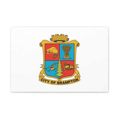 Flag of Brampton Canada - Canvas Wall Art - The Sticker Space