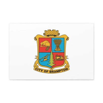 Flag of Brampton Canada - Canvas Wall Art - The Sticker Space