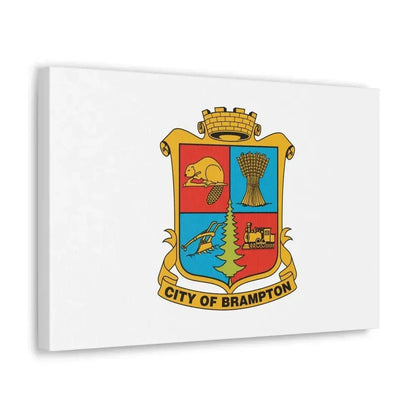 Flag of Brampton Canada - Canvas Wall Art - The Sticker Space