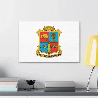Flag of Brampton Canada - Canvas Wall Art - The Sticker Space