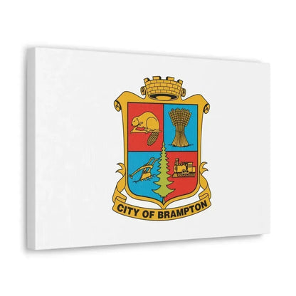 Flag of Brampton Canada - Canvas Wall Art - The Sticker Space