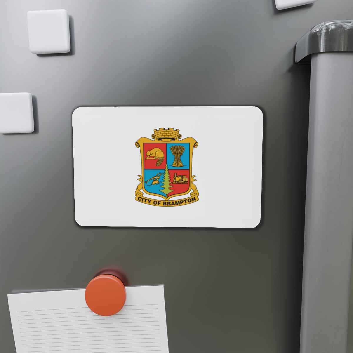 Flag of Brampton Canada - Die-Cut Magnet-The Sticker Space